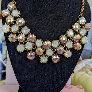 BLING AB NECKLACE AND EARRINGS